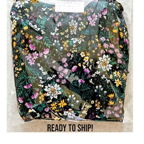 OLDโNAVY NEW Plus Size Women's Floral Print Cotton Woven Dress Black Combo XXL - Picture 14 of 16